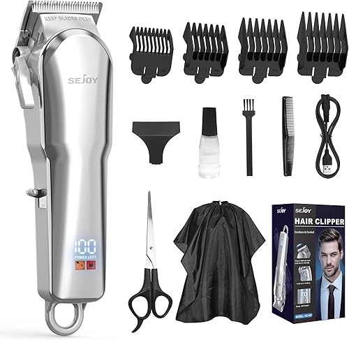 Cortadora de pelo para hombres, kit de peluquería inalámbrico, recortadora de pelo profesional, recortadora de barba, corte de pelo recargable para