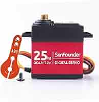 ラジコンデジタルサーボ Amazon | SunFounder 25KGサーボ、DS-S020メタルギアデジタル