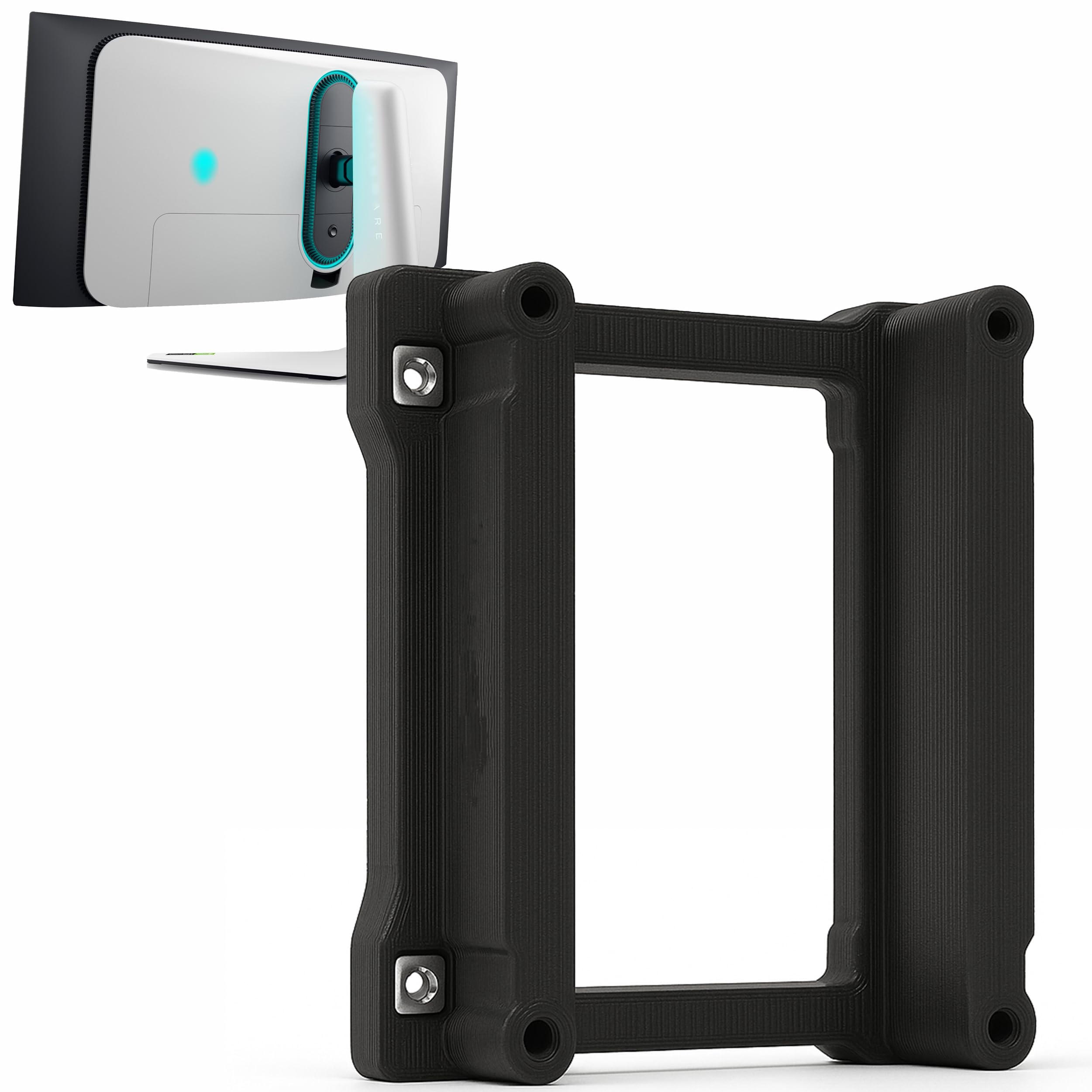 3IDEE VESA adapter compatible with DELL Alienware AW3423DW Gaming Monitor – VESA mount Adapter 75x75mm, DELL VESA Adapter - for monitor arm, bracket or wall mount