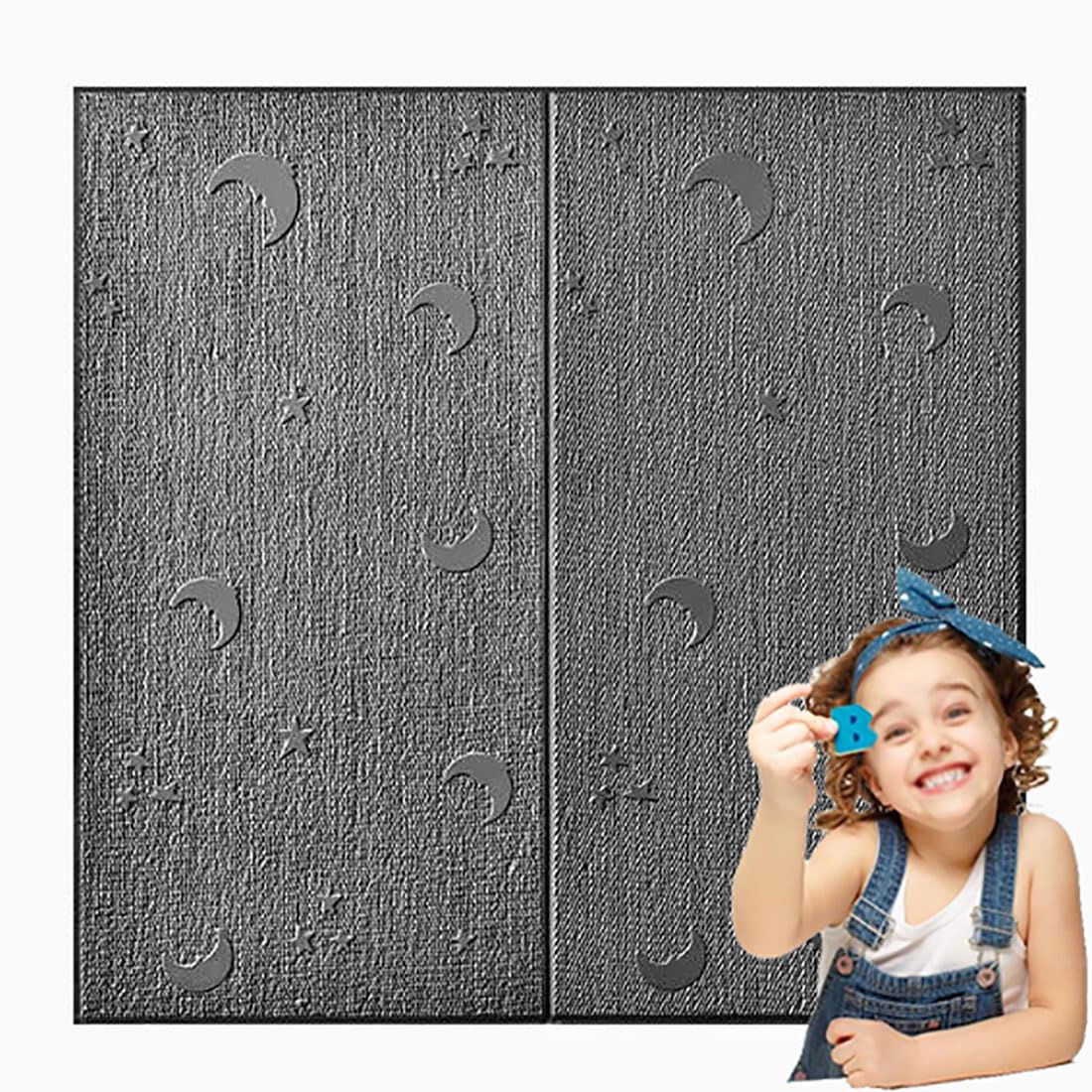 Panneaux de revêtement mural imperméables et dalles 3D grises