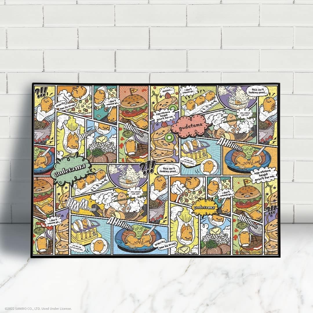 USAopoly- Gudetama Amazing Egg-Ventures 1000 Piece Puzzle, Multicolore, PZ075-799-002200-06