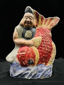 Amazon.co.jp: No.2551 古い土人形 恵比寿天 七福神 骨董 インテリア