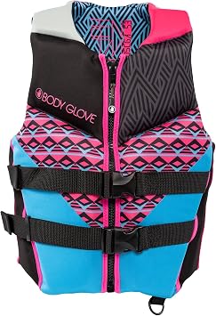 Body Glove Phantom Womens Life Jacket,Neoprene Life Vest, USCG and Transport Canada Approved, Great for Boating, Fishing, Kayaking, Rafting,Paddling