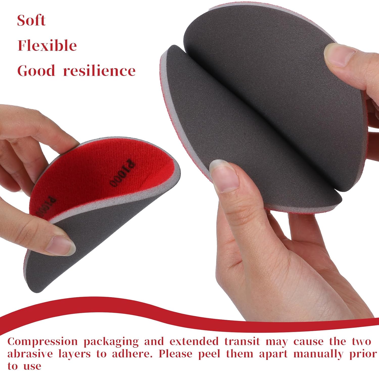 6 Pieces 1000 Grit Bowling Ball Sanding Pads, Bowling Sanding Pads, Grit Pads for Bowling Ball Sanding Sand Pads Polishing Cleaning Pad Bowling Grit Accessories for Ball Resurfacing Polishing Kit