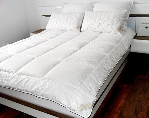 Edredón de Lana de Merino de Calidad clásica 100% Natural, 4,5 TOG, 250 g/m², hipoalergénico 220 x 260 cm