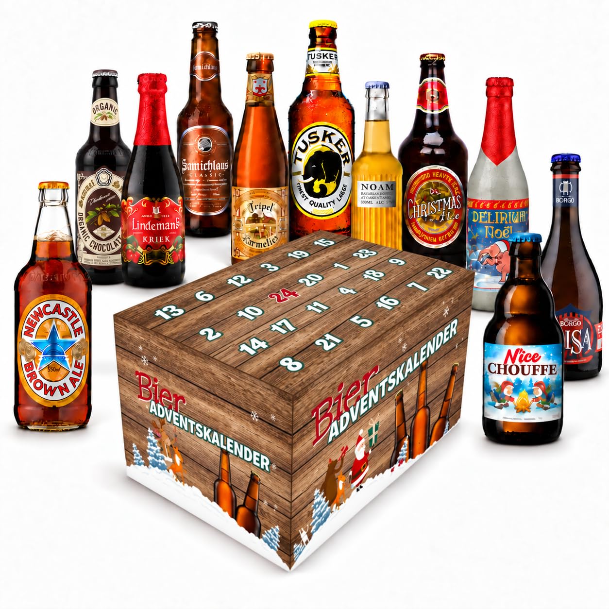 Internationaler Bier Weihnachtskalender Adventskalender 24 Biere