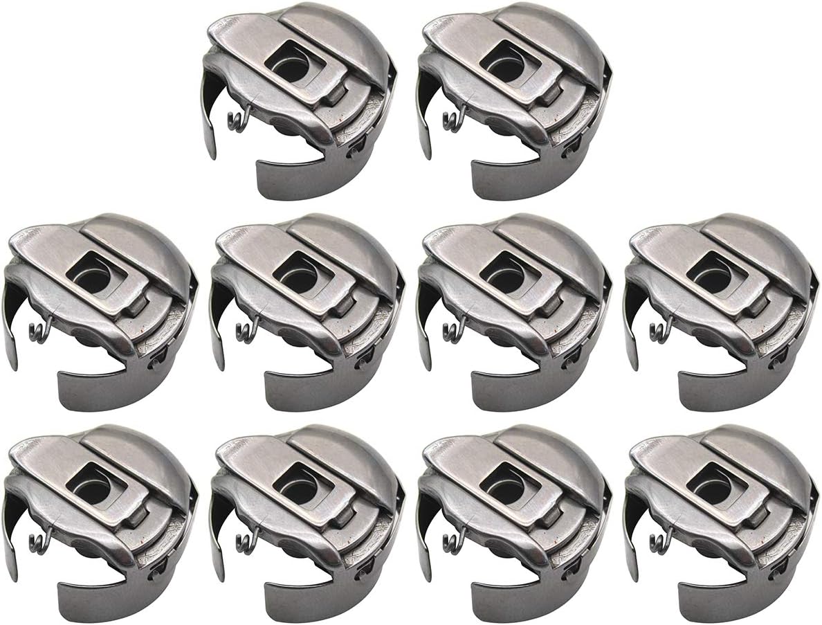 CKPSMS Brand - #BC-DBZ(1)-NBL L Size Pigtail Thread Guides Bobbin CASE FIT for Adler JUKI Brother Singer + (10PCS)