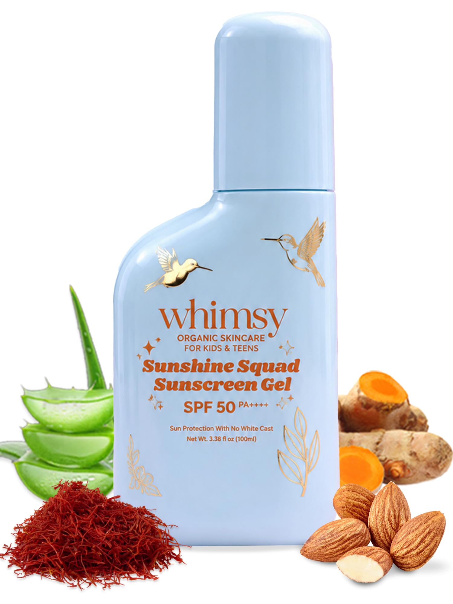 Whimsy Beauty Sunshine Squad Sunscreen Gel SPF 50+ PA++++ | Broad Spectrum UVA & UVB Protection | Lightweight, Non-Greasy, No White Cast | Hydrating Daily Sunscreen for Kids, Preteens, Girls & Women | 100ml-image-13