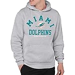 Junk Food Clothing x NFL - Miami Dolphins - Classic Team Logo - Unisex Adult Pullover Fleece Hoodie for Men and Women - Size Small