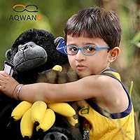 Vista 16 de AQWANO Children Optical Glasses Frame tr90 Flexible Bendable One-piece Safe Eyeglasses Girls Boy M-cuadrado-púrpura