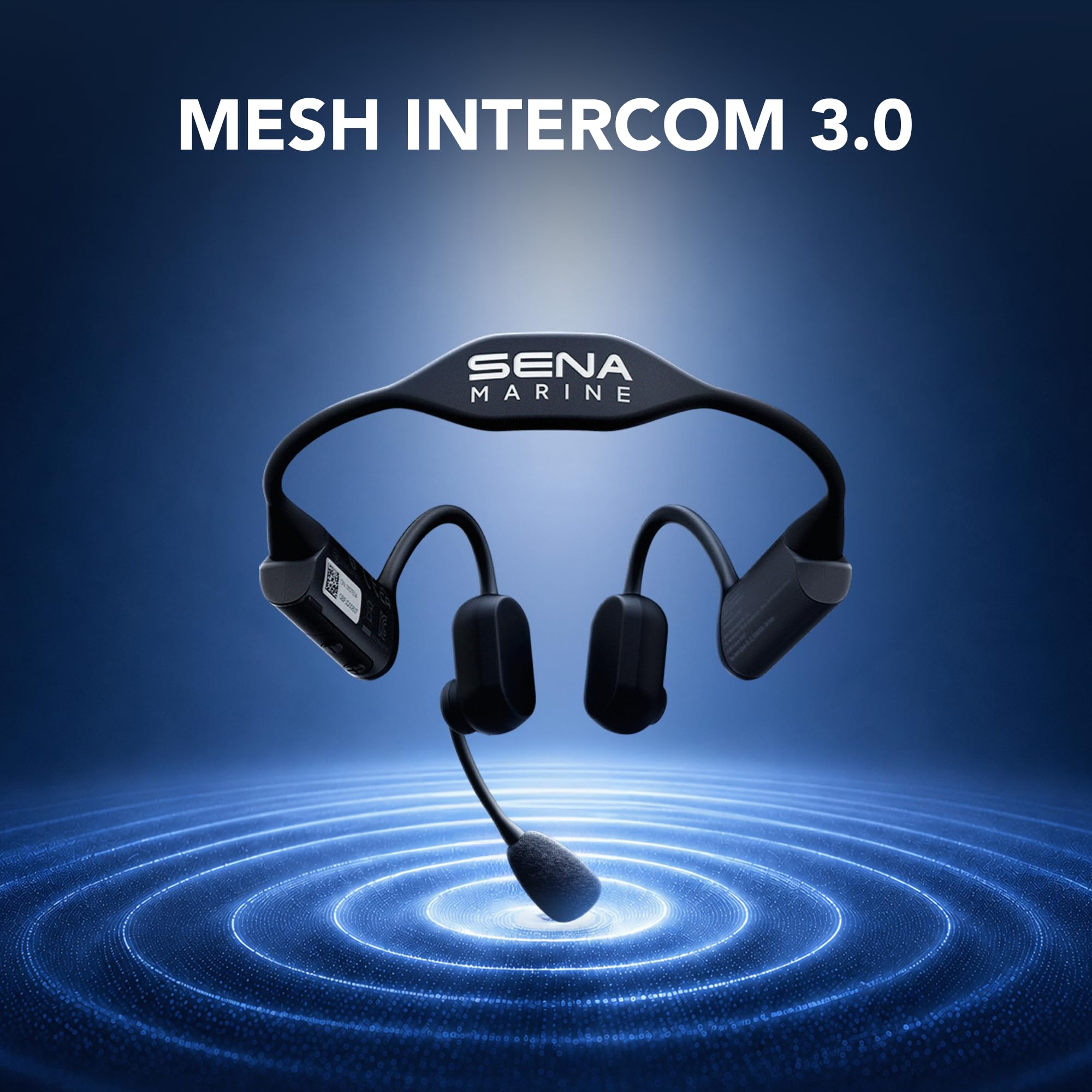 Sena Nautitalk Open Cuffie da Comunicazione Mono-Orecchio con Mesh