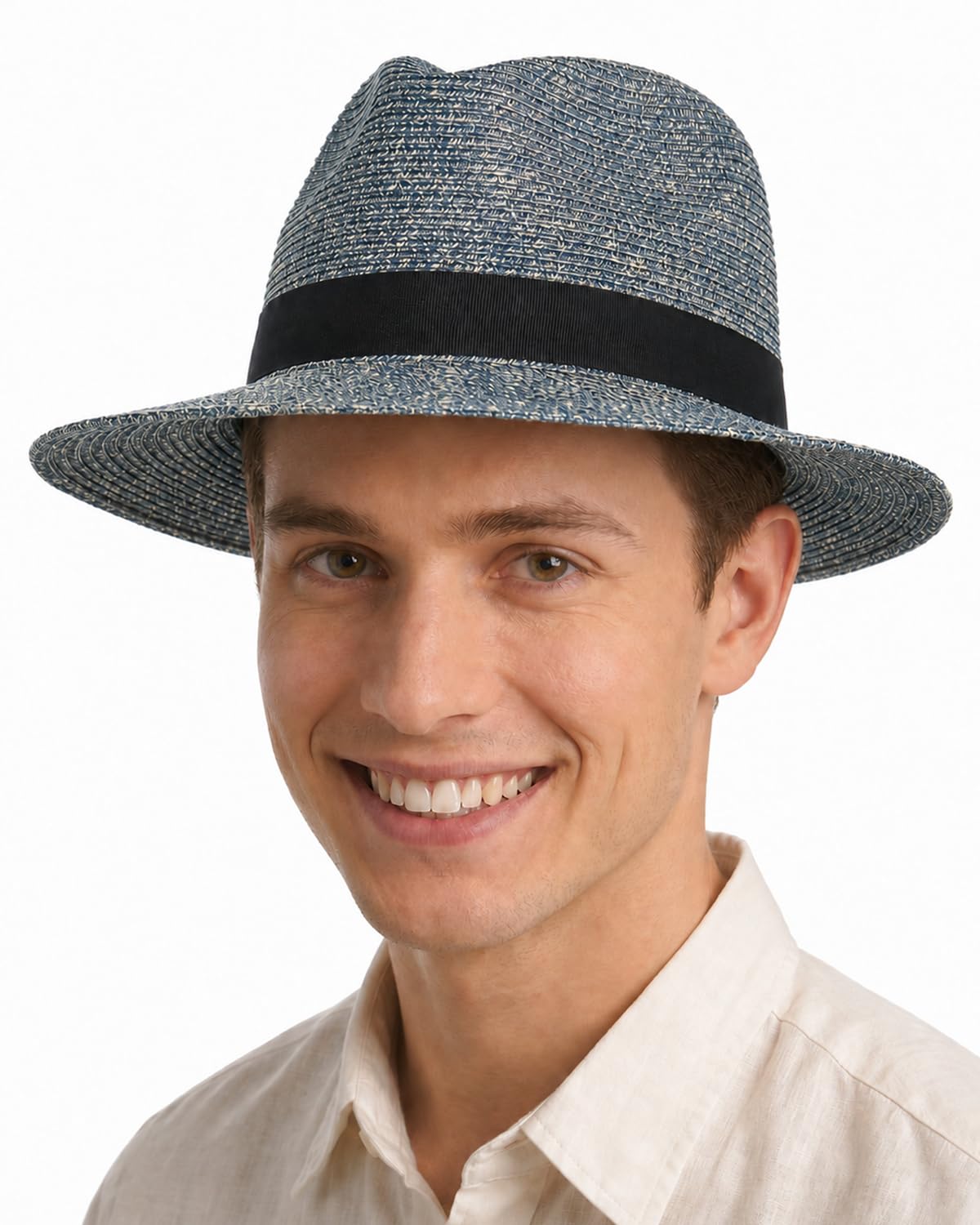 Zylioo XXL XL Straw Hats for Men Big Heads,L M S UV Summer Fedora Panama,UPF Beach Sun Hats for Women Travel Hat