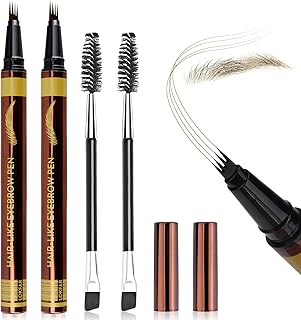 2 lápices de cejas para mujer 【Aspecto natur...