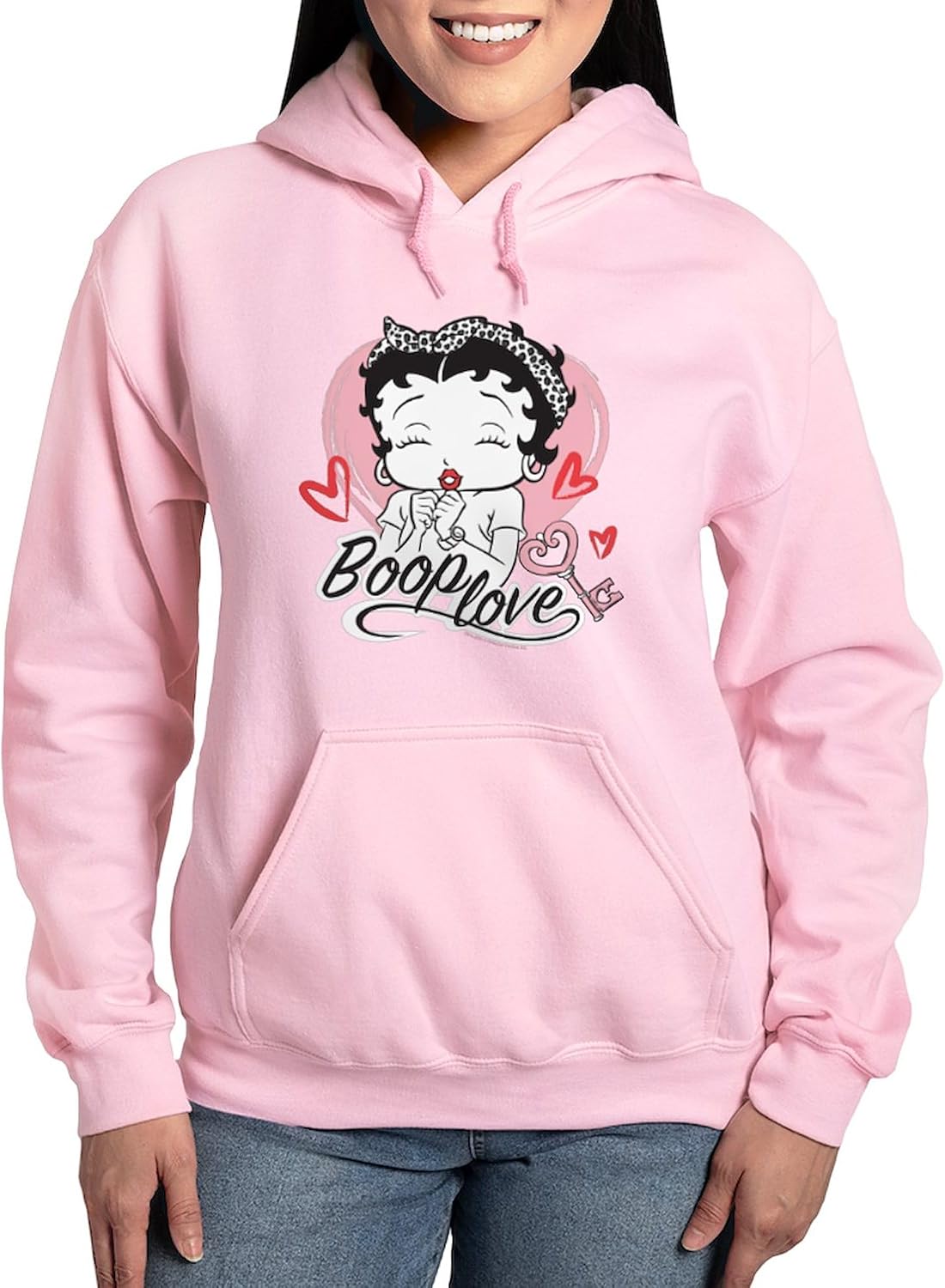 CafePress Betty Boop Boop Love Women's Light Hooded Pullover Sweatshirt
