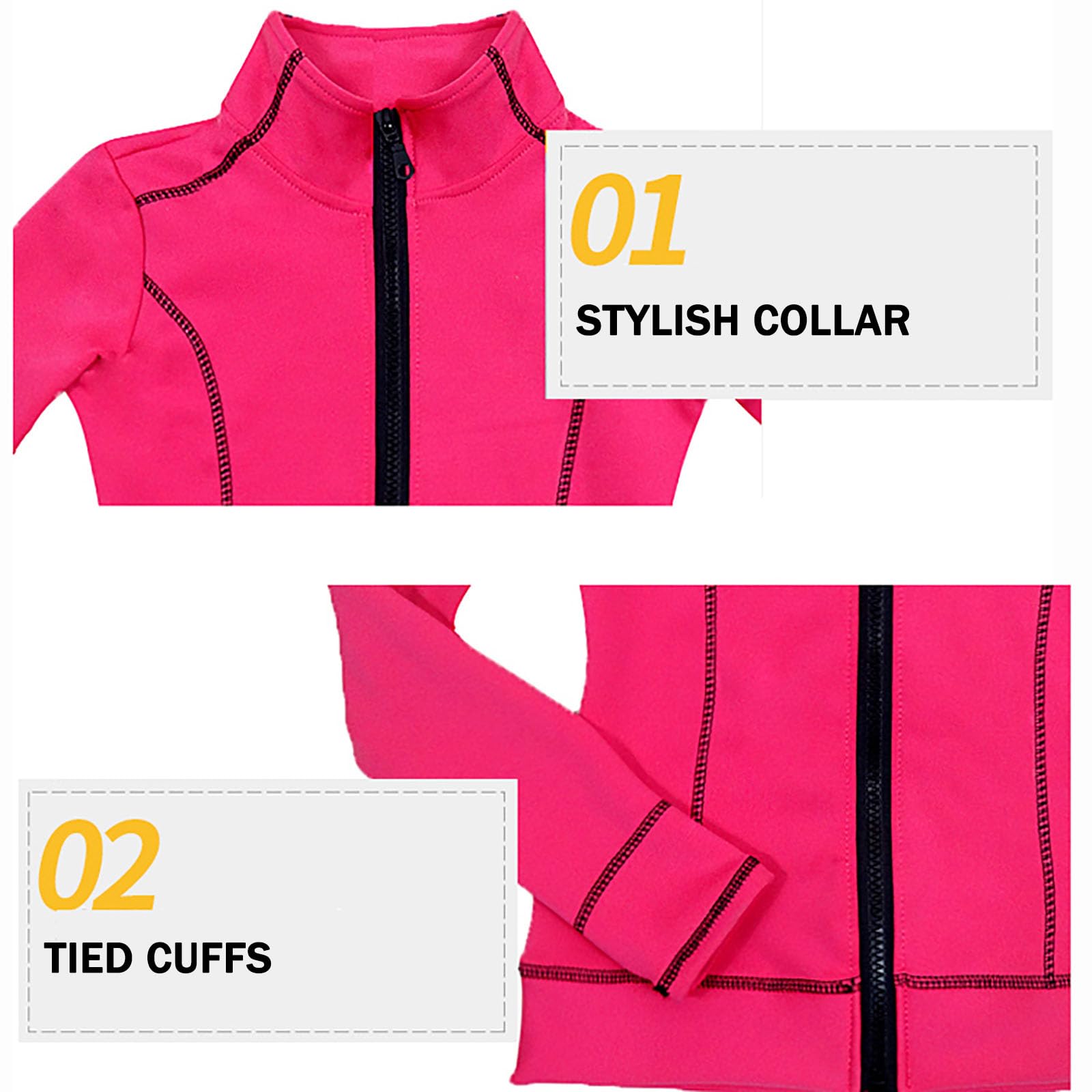 Chaqueta de Patinaje Artístico con Pantalones Niñas Mujeres Pantalones de Entrenamiento Patinaje sobre Hielo Respirable(Size:XXL,Color:Rosa Roja)