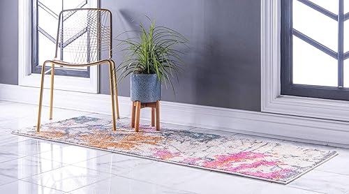 Miniatura 3 de Unique Loom Aurora Collection - Alfombra de área de transición abstracta abstracta del suroeste botánico, alfombra de área de transición, 2 pies 7