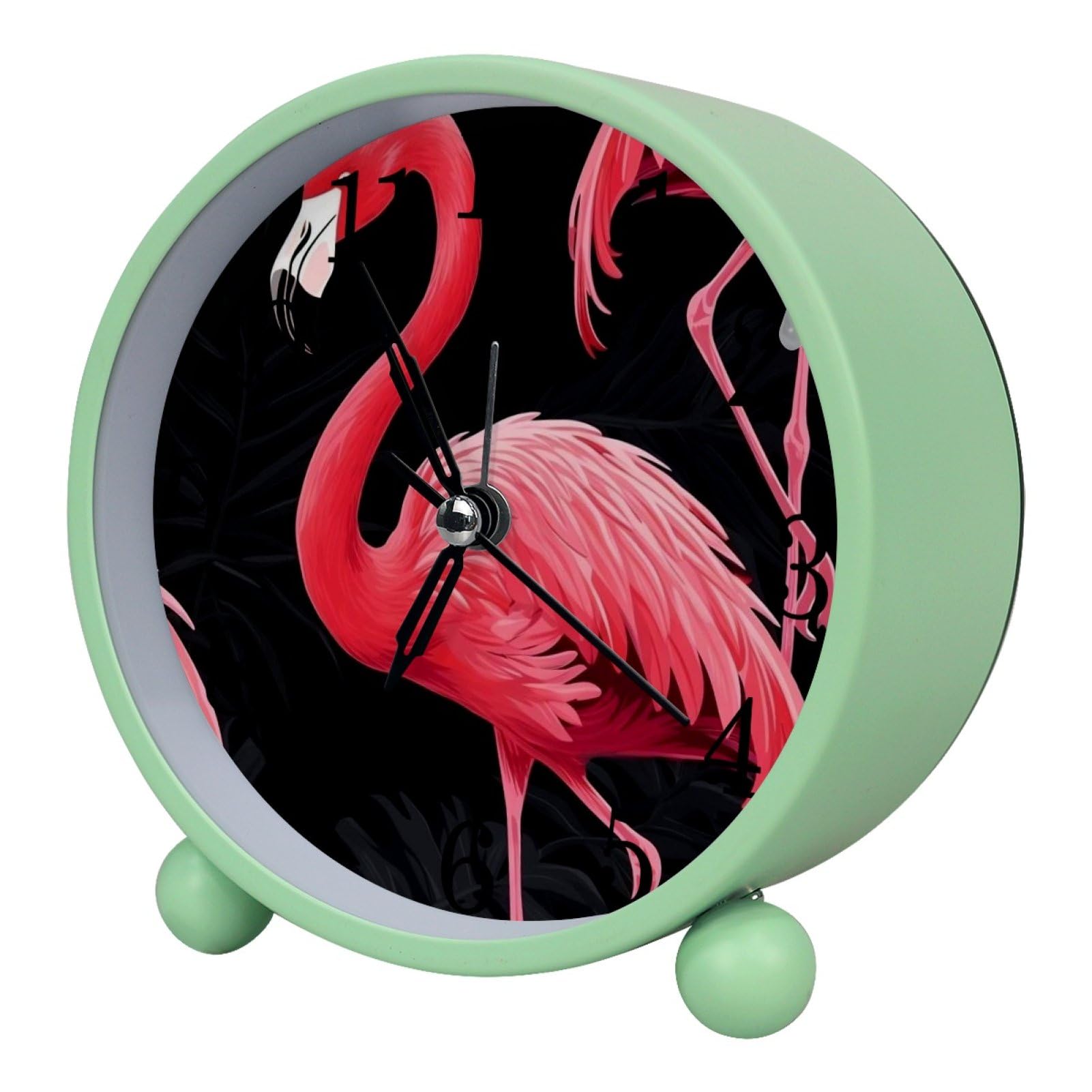 etoenbrc Battery Operated Clock Slient Plastic Table Clock Battery Operated Bedside Alarm Clock with Light for Bedroom Living Room(Color236)