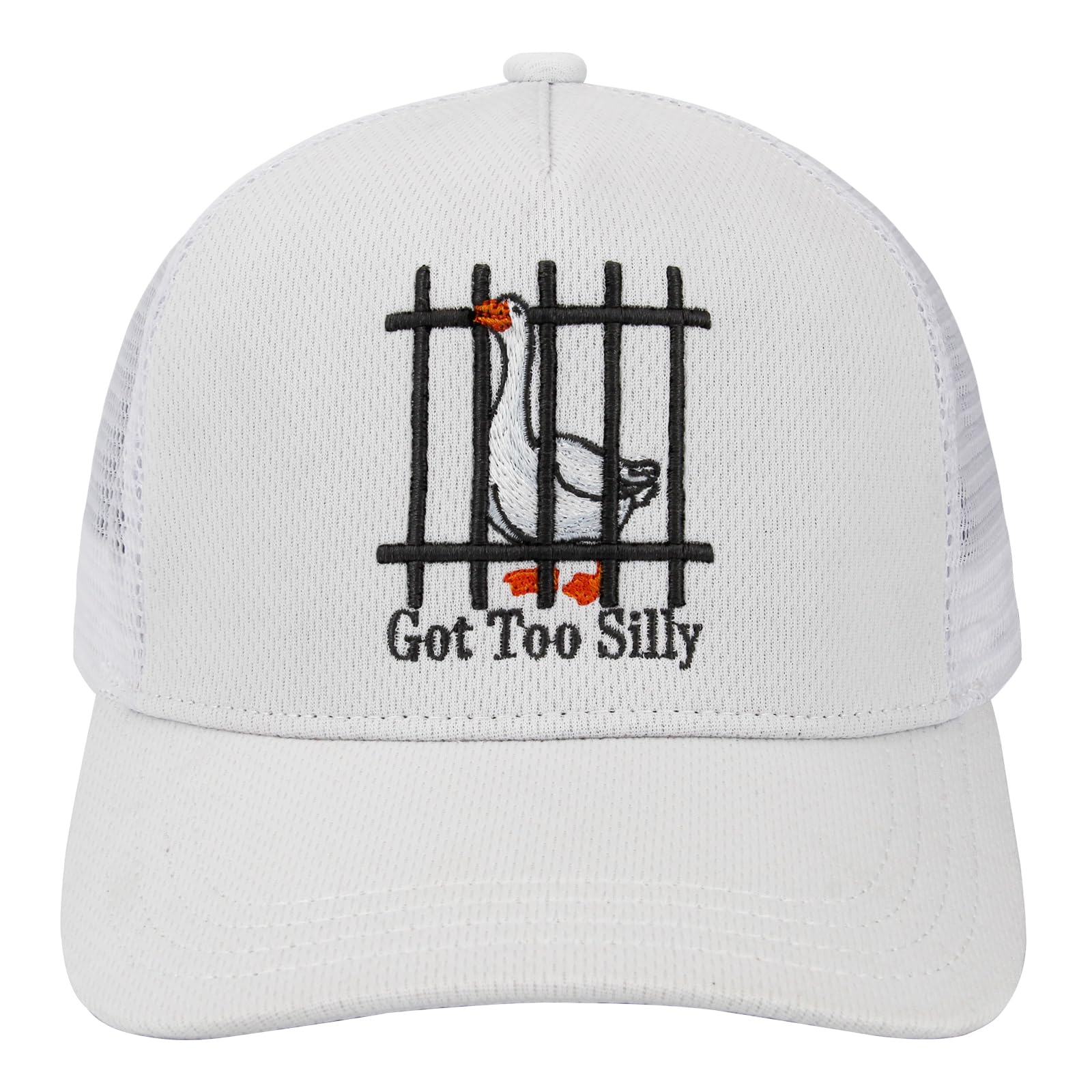 Unisex Trucker Adjustable Mesh Baseball Cap Dad Hat for Men Women Breathable Mesh Side with Stainless Steel Cap Buckle