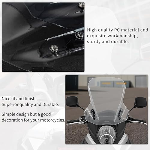 Vista 7 de Deflectores de viento Deflector de aire de motocicleta carenado de parabrisas de motocicleta Kit de pantalla de viento para SU&ZUKI V-Strom DL650 DL