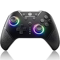 Vista 1 de NYXI Chaos swith controller with Hall Joystick, switch pro controller wireless for Nintendo SwitchLiteOLED, Hall Effect Controller with RGB Light