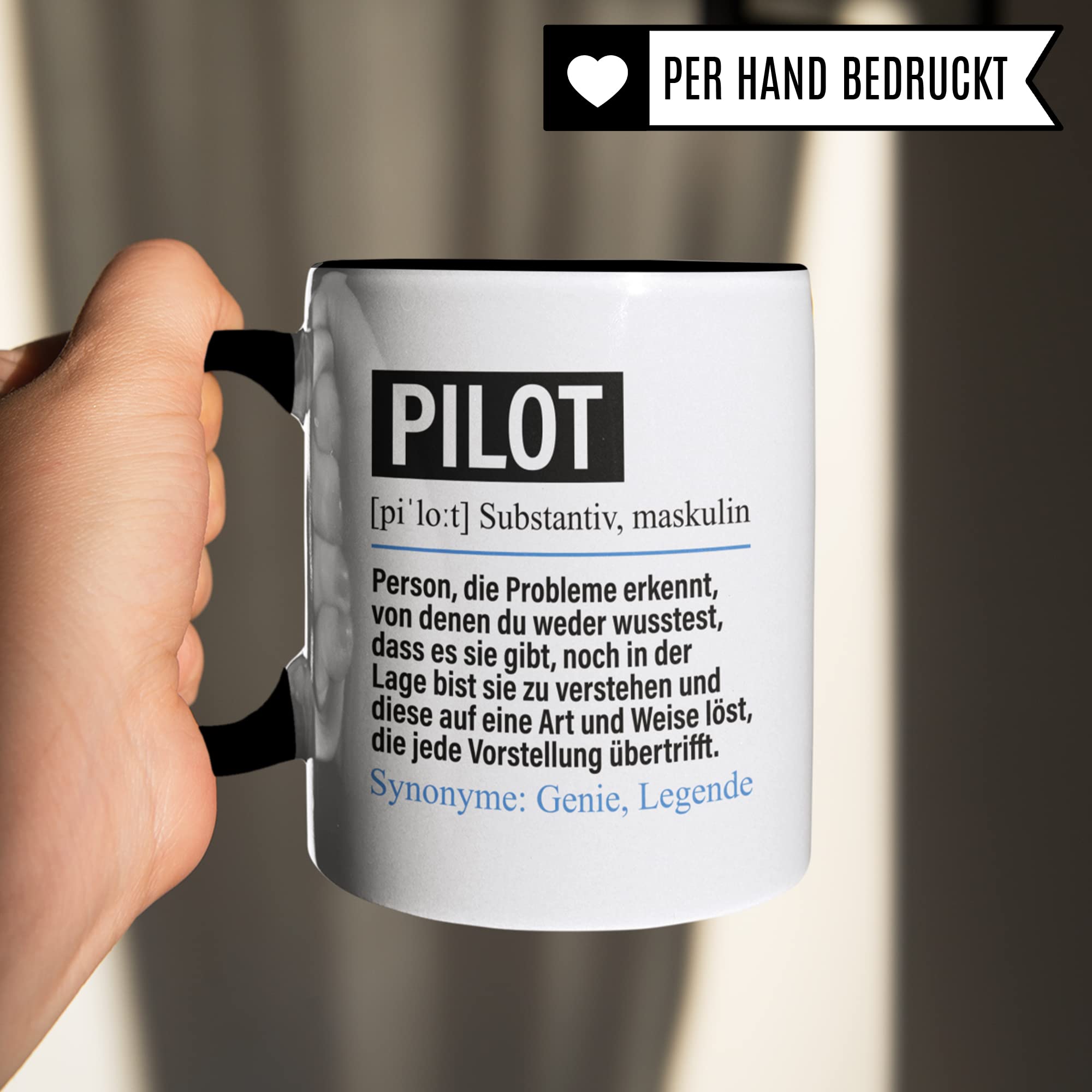 Tazza Da Pilota 330 Ml – Idea Regalo Umoristica Per Piloti Di Aerei, Ceramica Stampata Su Entrambi I Lati, Lavabile In Lavastoviglie