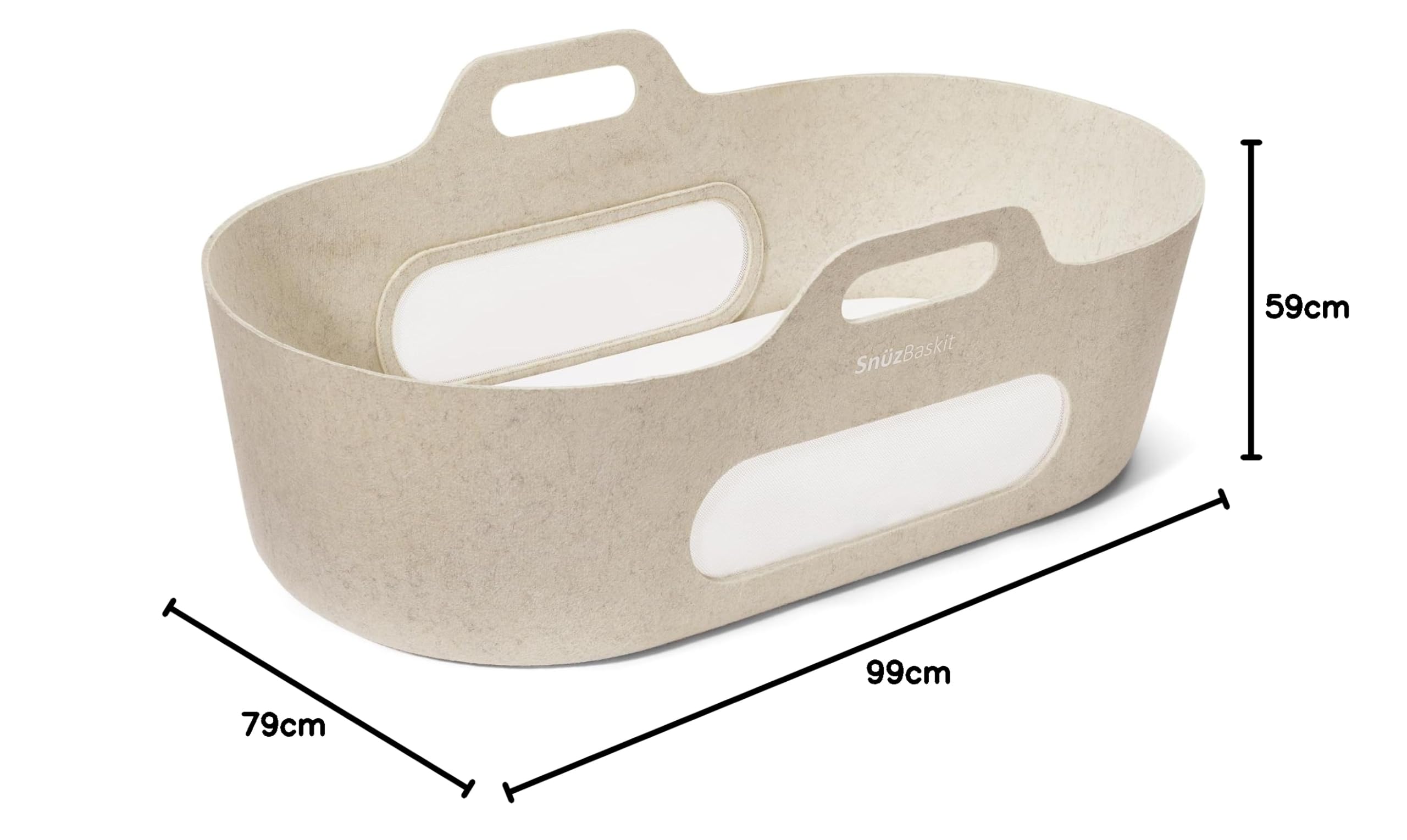 Snuz SnuzBaskit, Madera, Cebada y Nogal, moisés y Soporte