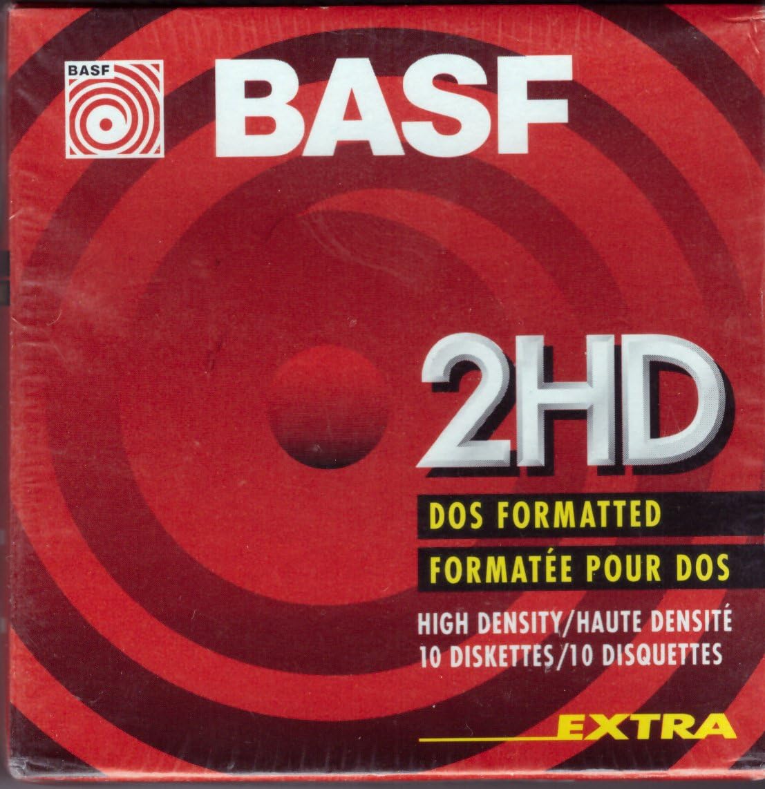 Diskettes New Basf 2hd DOS Double Sided 3.5