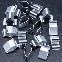 Vista 1 de Rexka Clip de resorte para panel de ajuste metálico, 0.630 in, compatible con VW Audi 4A0-867-276A, 15 uds