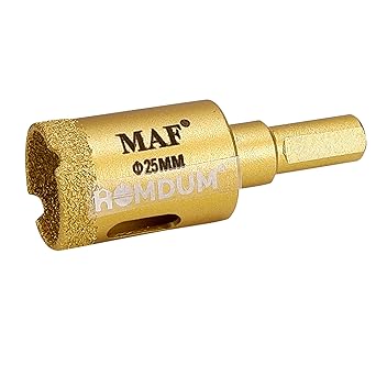 HOMDUM Multi Core Bit Size 25mm - Diamond Coated Hole Saw for Tiles Glass Granite Marble & Ceramics