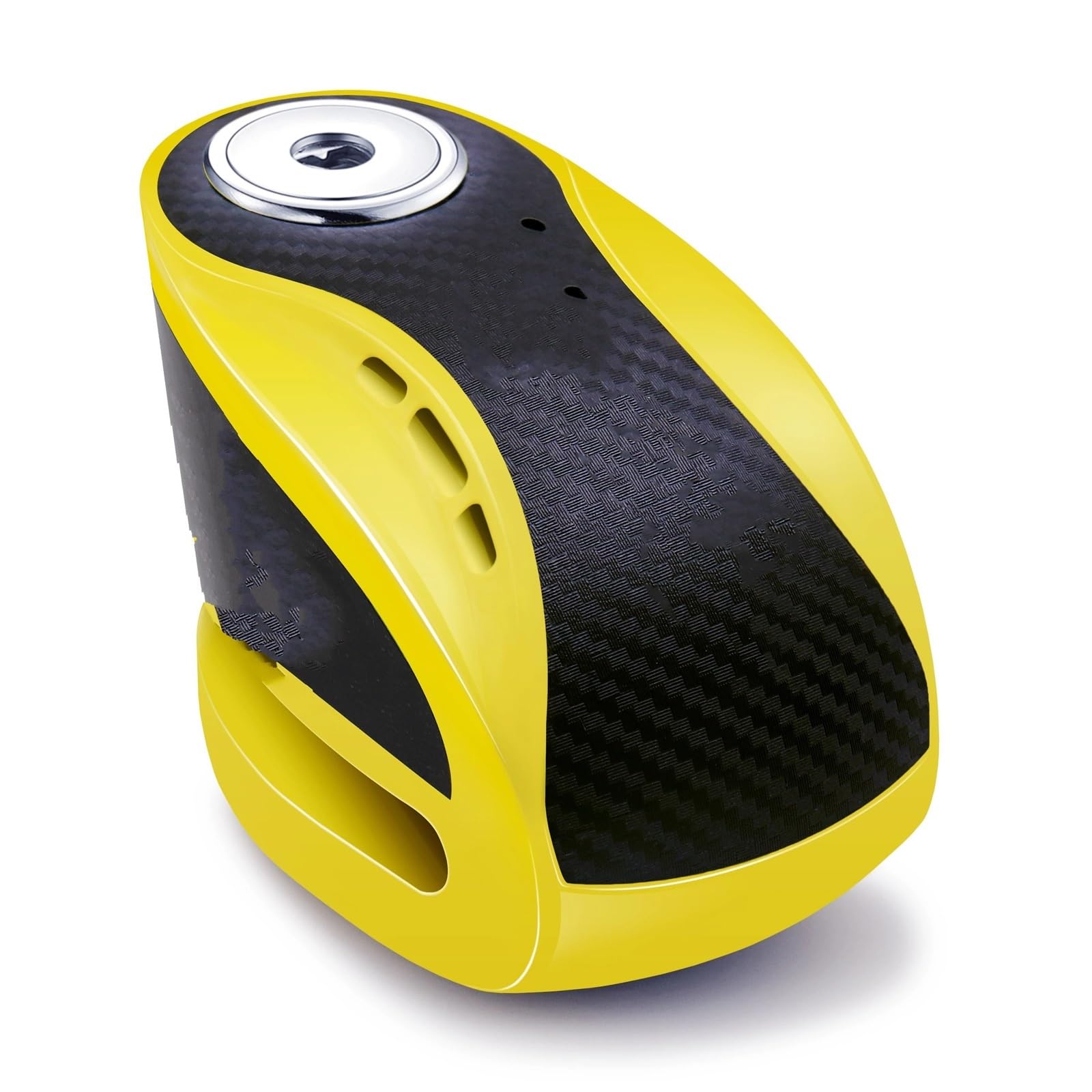 Chain Lock Alarm Disc Brake Lock 3 Keys Anti Theft Fit for Motorcycle Bicycle Scooter Motorbike Lock(Fluorescent Yellow)