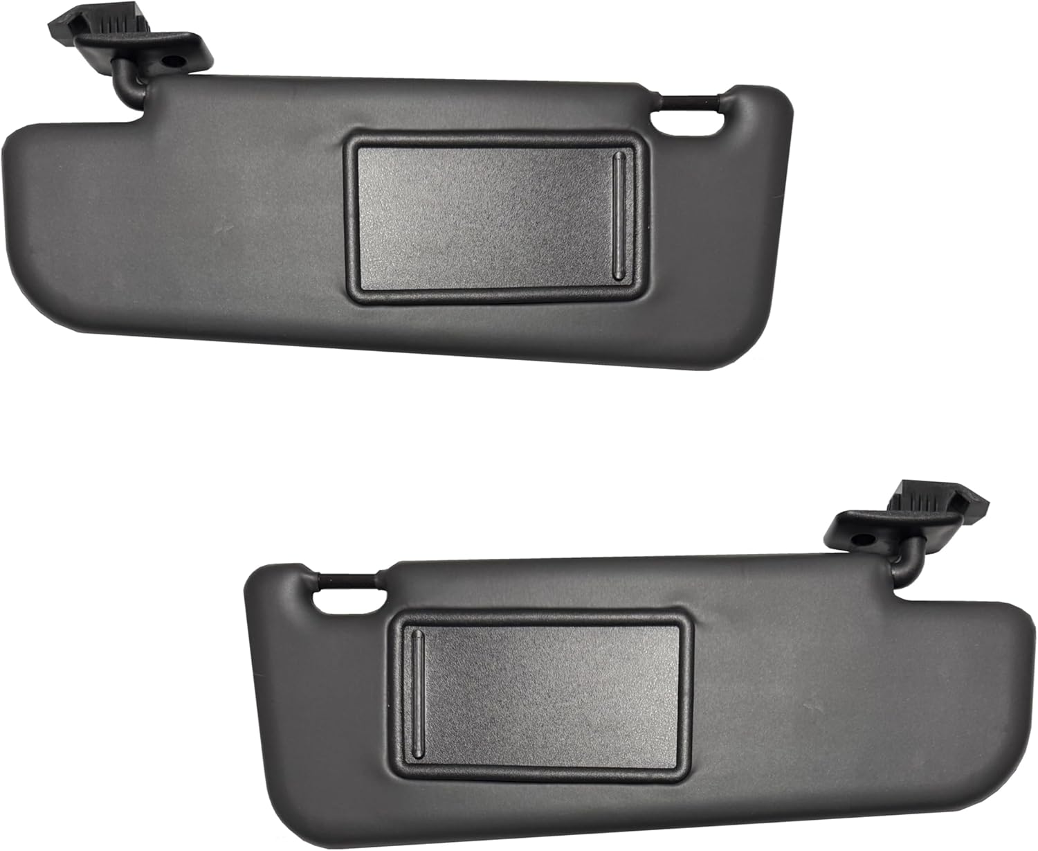 Sun Visor Compatible with Fiat 500 2012-2019 without Sunroof OE Quality 2M PLASTIC (Black - Pair)