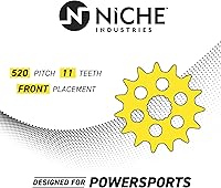 Vista 3 de NICHE Piñón de transmisión delantera de 11 dientes de paso 520 para Polaris Sportsman Scrambler 400 500 Magnum 425 Xplorer 300 1987-1999