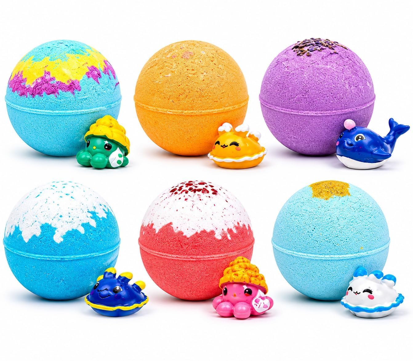Bath Bomb Gift Set 1 PCS Colorful Fizzy Bath Bomb Moisturizing Bubble Bath Ball Handmade Spa Bomb for Kids Women Men Relaxing Bath Experience-image-9