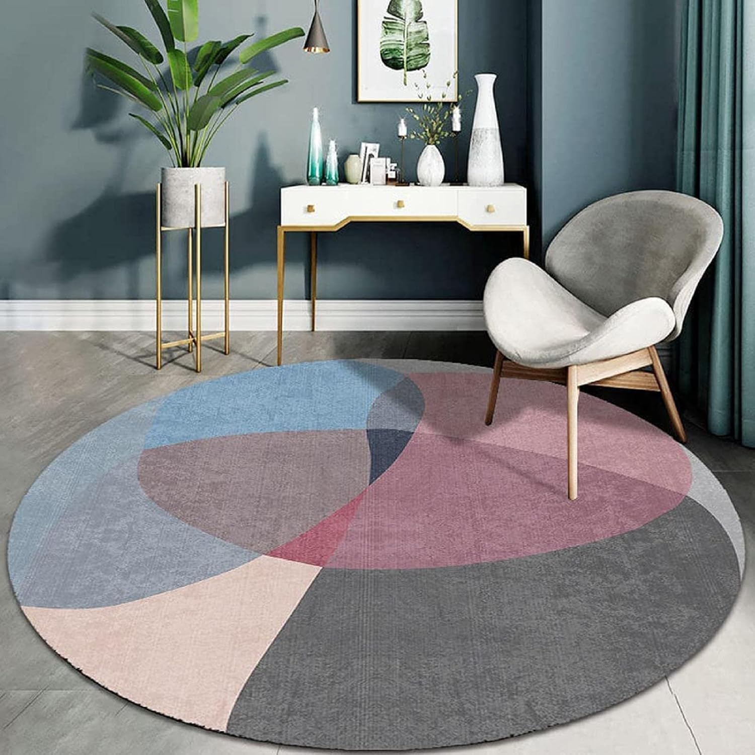 Round Floor Protectors Mats,Office Chair Mat for Carpeted