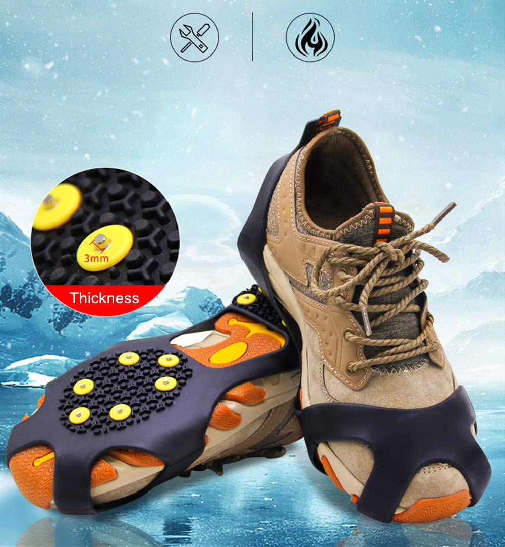 Lot de 100 crampons de rechange antidérapants pour l'hiver et la randonnée