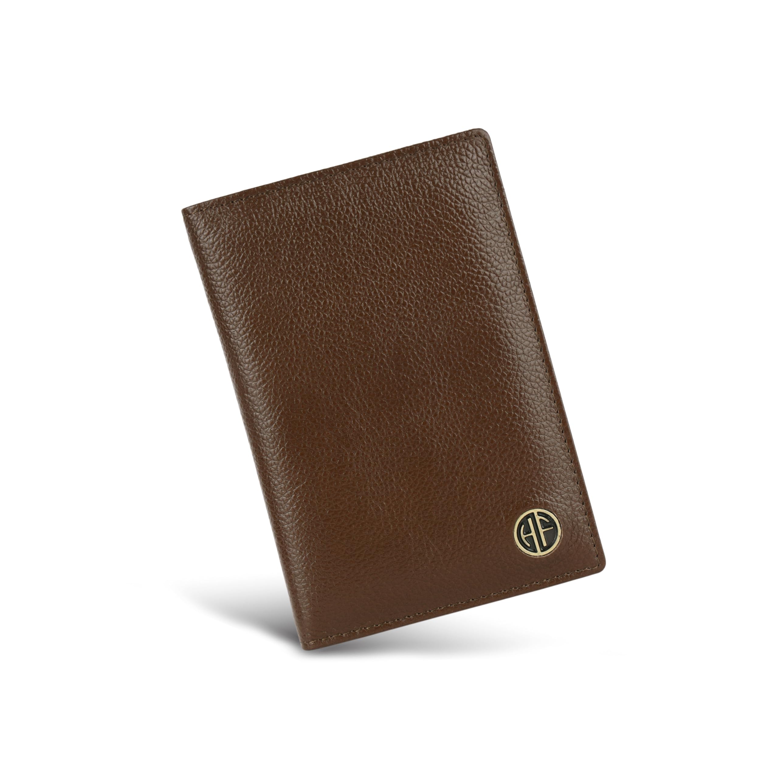 HAMMONDS FLYCATCHER Genuine Leather Passport Cover for Men, Passport Cover for Women, RFID Passport Holder for Men Travel Accessories for Men, Passport Bag for Men, 3 ATM Card Slots - Brushwood
