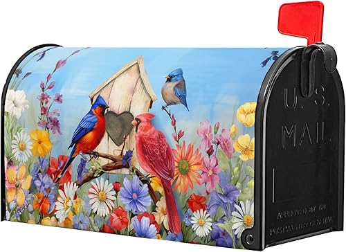 Miniatura 70 de Funda para buzón de águila calva con bandera estadounidense, tamaño estándar, 18 x 21 pulgadas, patriótica, impermeable, para buzón de correo