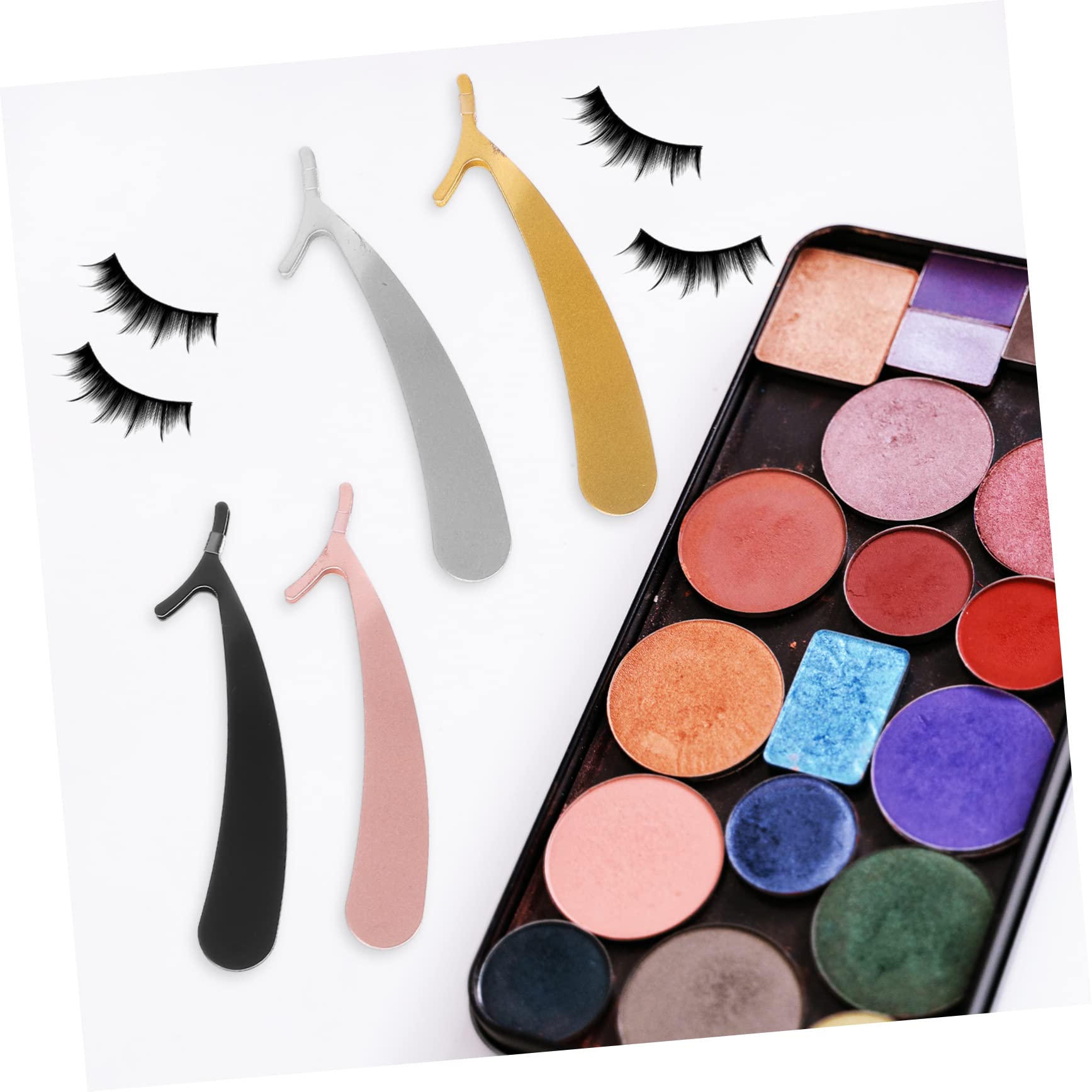 FRCOLOR 4 Set Di Extension Per Ciglia Pinzette Applicatori Clip Per Ciglia in Metallo Per La Bellezza Delle Ciglia Naturali 4 Pezzi*4