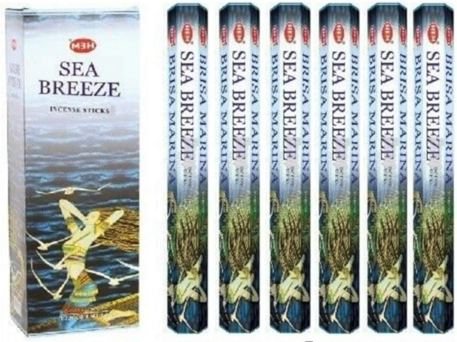 Sea Breeze - Box of Six 20 Gram Tubes - HEM Incense