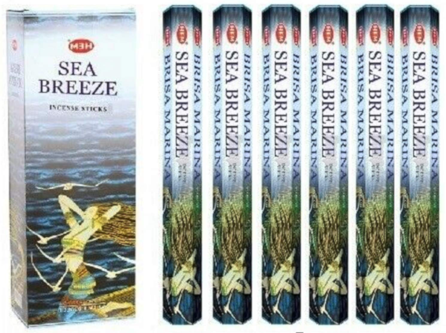 Sea Breeze - Box of Six 20 Gram Tubes - HEM Incense