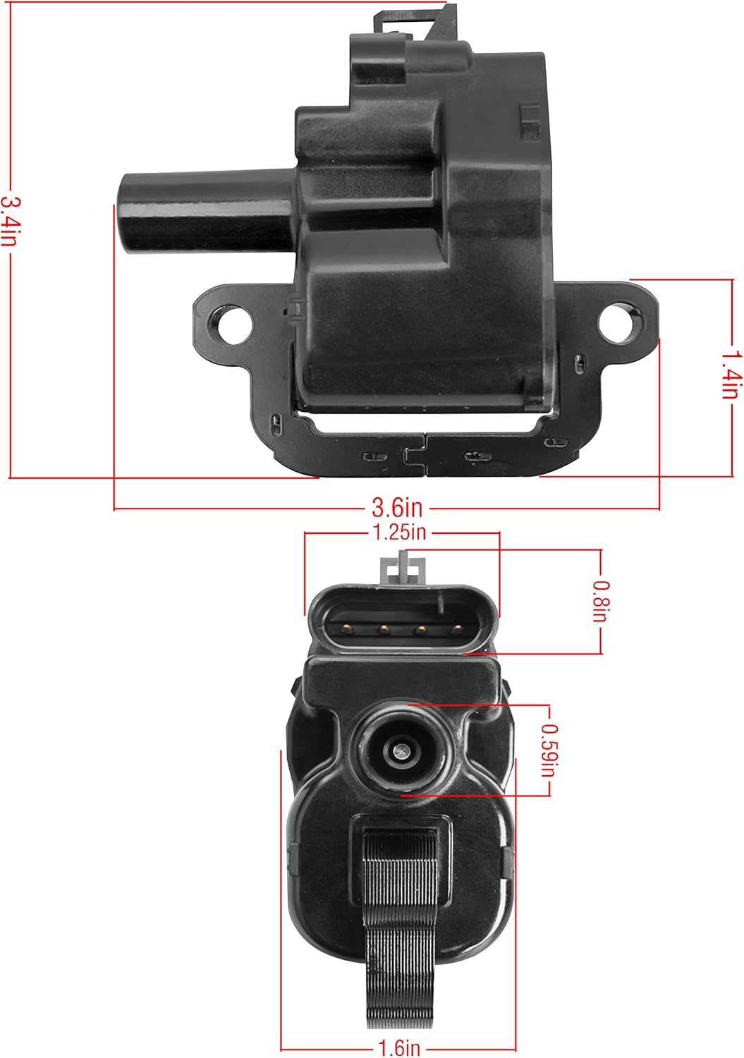 ENA Set of 8 Ignition Coil and Wire Set Compatible with GMC Chevy 2001 2002 B7 C3500 Express Topkick Silverado C3500 2500 3500 Sierra Yukon XL 8.1L Replacement for UF192