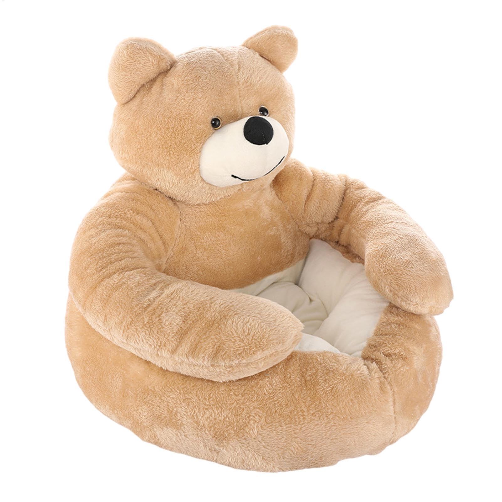 Cama De Mascotas De Peluche Para Perros - Cama Para Perro Bear Hug, Cama De Mascotas Super Suave, Linda Alfombra De Dormir Para Gato Y Oso | Cama De Jaula Para Perros En P