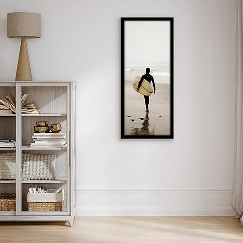 Vista 514 de Americanflat - Marco para póster de 71 x 74 cm con plexiglás pulido, portarretratos negro de madera industrializada, Epic Collection, marco ancho