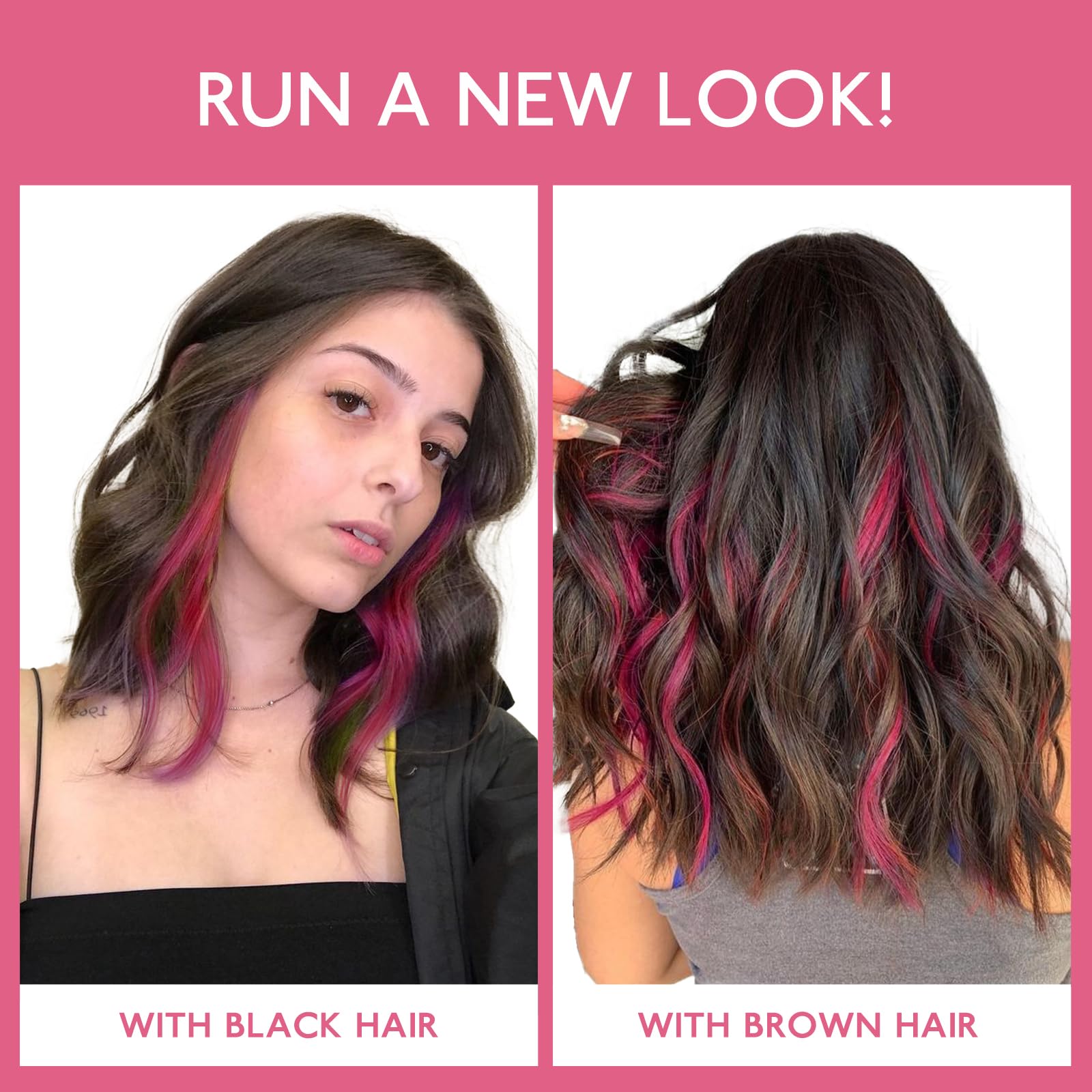 Amazon.com : WENNALIFE Burgundy Red Clip in Hair Extensions  display picture 2