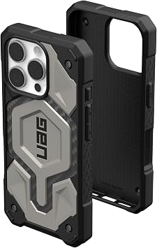 URBAN ARMOR GEAR UAG مصمم لهاتف iPhone 16 Pro Case 6.3 بوصة Monarch Pro - متوافق مع غطاء حماية من الدرجة العسكرية مقاوم للصدمات ومضاد للانزلاق من MagSafe - متوافق مع غطاء حماية من الدرجة العسكرية من MagSafe Charging وعرة للخدمة الشاقة ومضادة للصدمات والانزلاق، والتيتانيوم