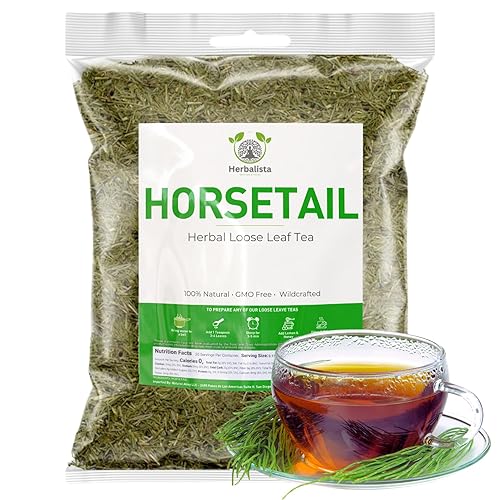 Miniatura 2 de Herbalista Nature - Té de cola de caballo suelto prémium (4 onzas, 3.99 oz), té de hierbas 100% natural de cola de caballo, hierba para afeitar,
