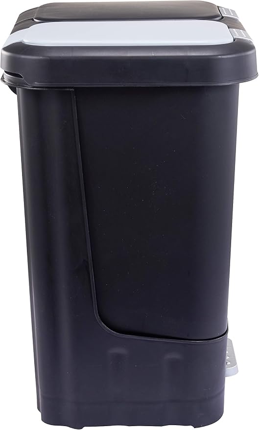 Caneca de basura doble 40L negra Step N' Sort miniatura 9