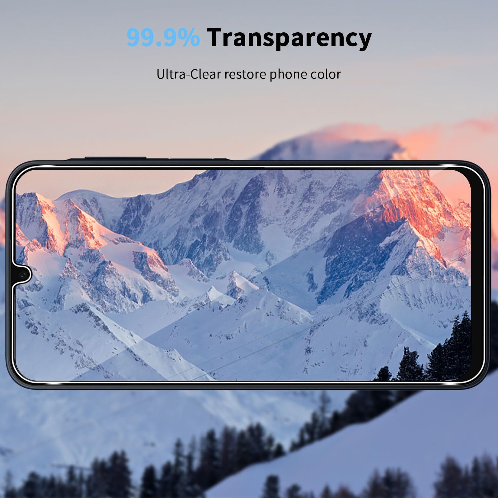 HidWee Vetro temperato Compatibile con Samsung Galaxy A26 5G/A16 4G/5G/A17 4G/5G, 3 Pezzi Pellicola Protettiva, 9H Durezza Anti Graffio, HD Senza Bolle Schermo Vetro Pellicola Protettiva