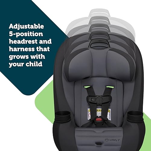 Miniatura 3 de Safety 1st Ellaris - Asiento convertible 3 en 1 para automóvil, diseño delgado, orientación trasera y delantera, reposacabezas de 5 posiciones, Azul