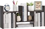Somdot Desktop Bookshelf, Desk Shelf Organizer Storage Display Shelf Rack, 3 Pack Counter Top Bookcase for Home Office,White
